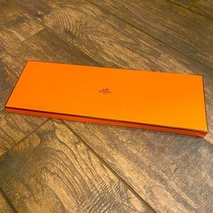Hermes Gift Tie Box, lid only Authentic, 15” x 5” x 1”